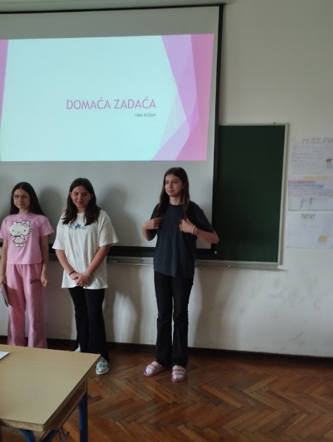 PROJEKT KNJIGOLJUPCI – PREZENTACIJA ROMANA DOMAĆA ZADAĆA IVANA KUŠANA