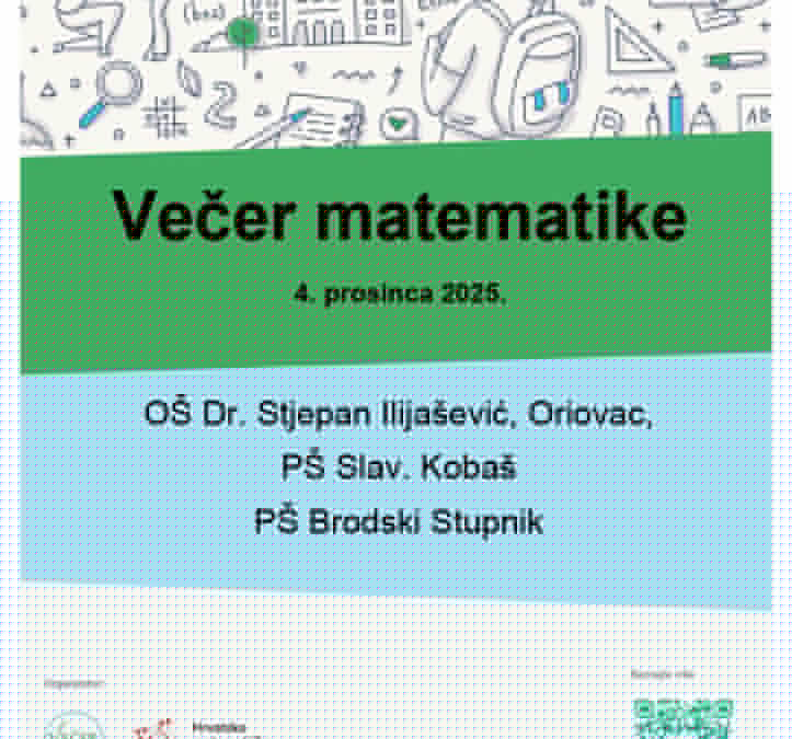 POZIV NA VEČER MATEMATIKE 2025. 